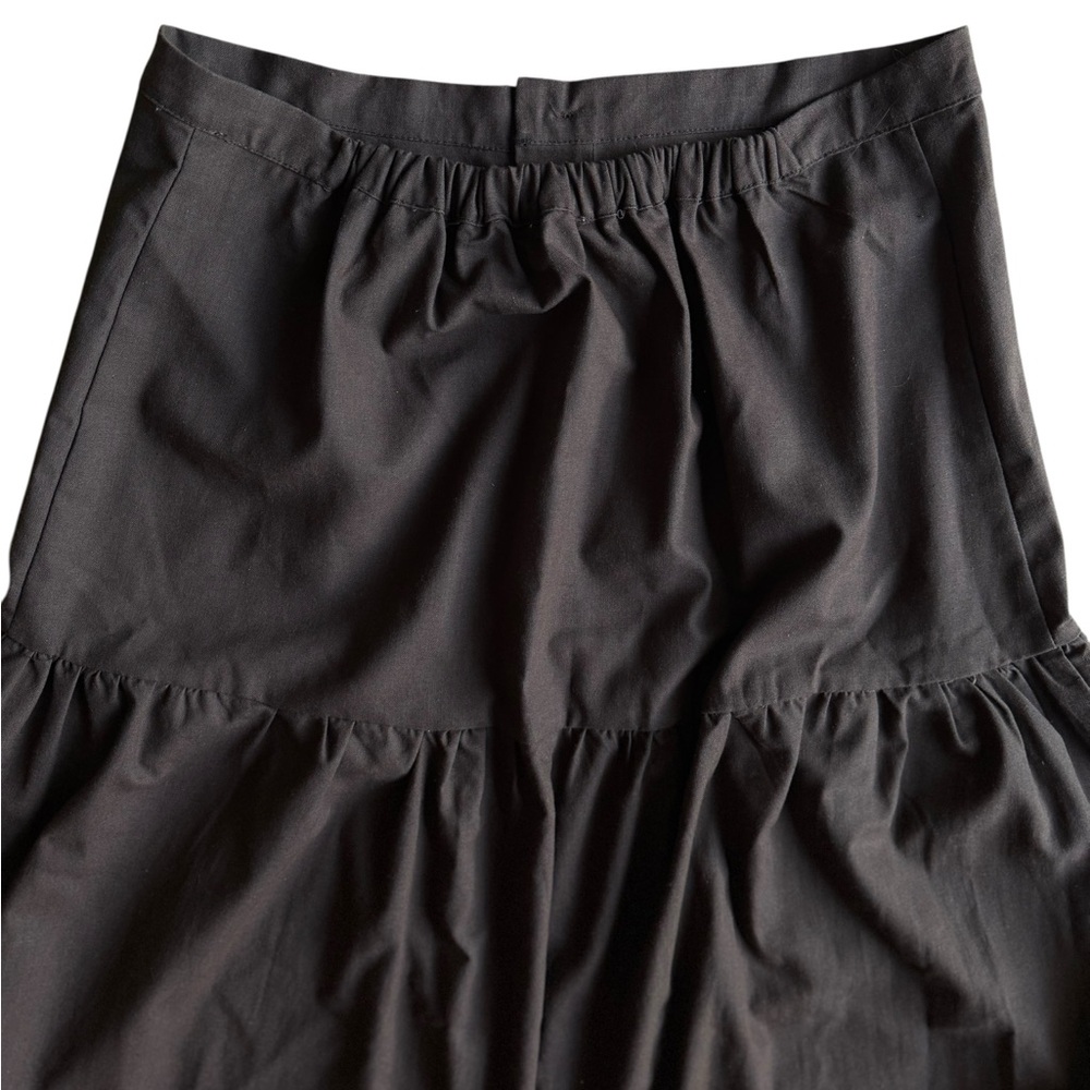 Böhme drop waist A-line skirt linen blend large - Picture 4 of 8